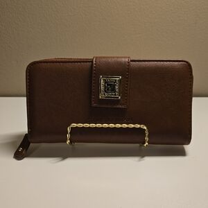 Stone Mountain Accessories Brown Wallet with Gold Accent